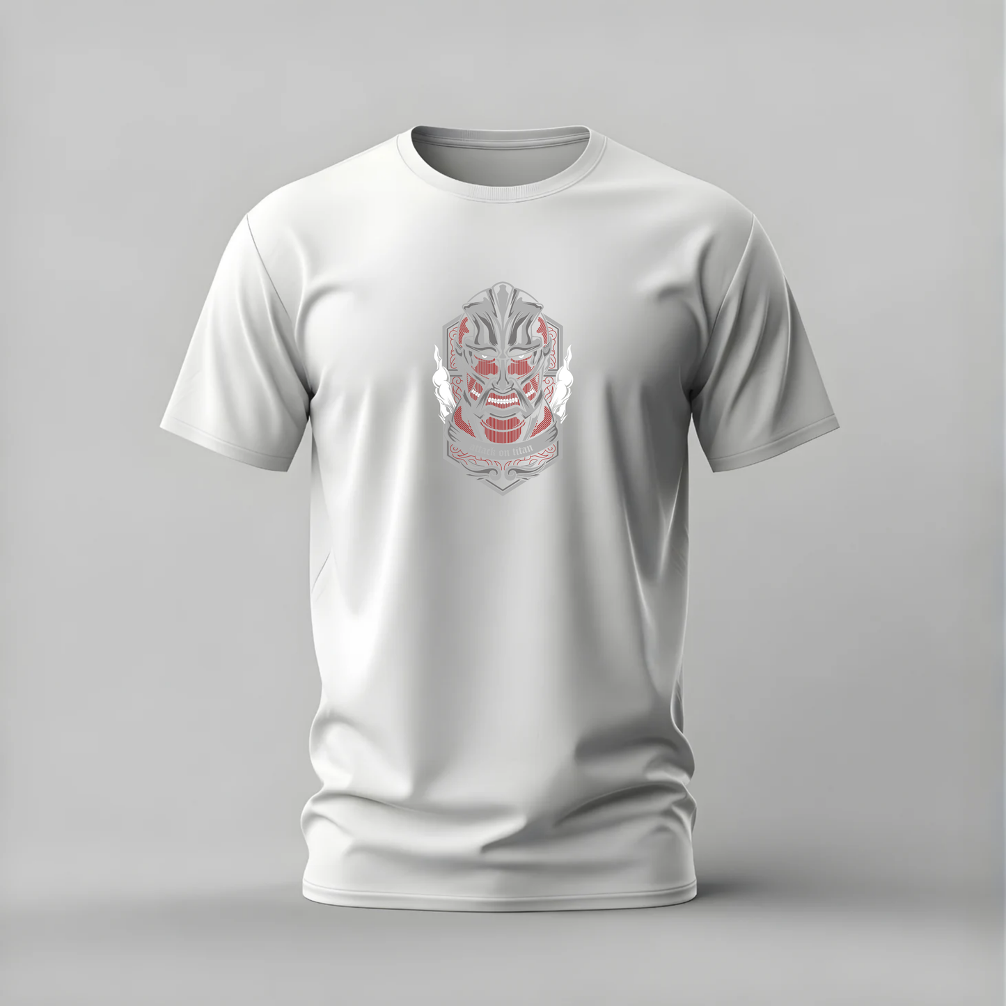 ATTACK ON TITAN Armored Face Graphic T-Shirt