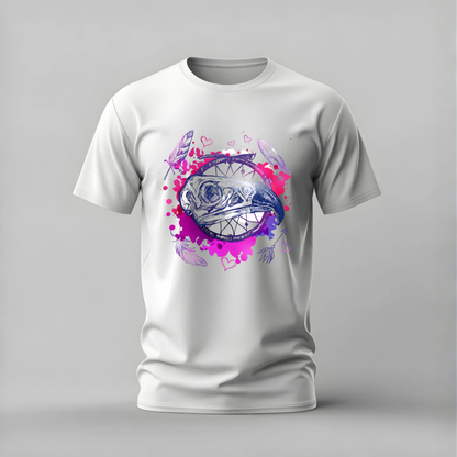 BIRD SKULL Dreamcatcher Graphic T-Shirt