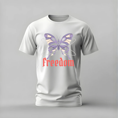 FREEDOM Butterfly Graphic T-Shirt