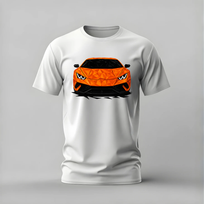 LAMBORGHINI Low Poly Graphic T-Shirt