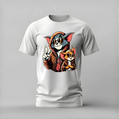 TOM & JERRY Streetwear Graphic T-Shirt