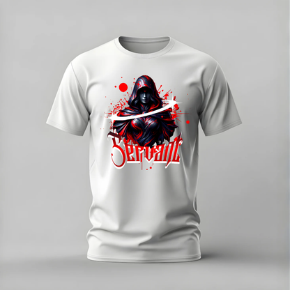 SERVANT Hooded Figure Graphic T-Shirt