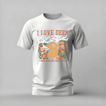 I LOVE DEER Graphic T-Shirt