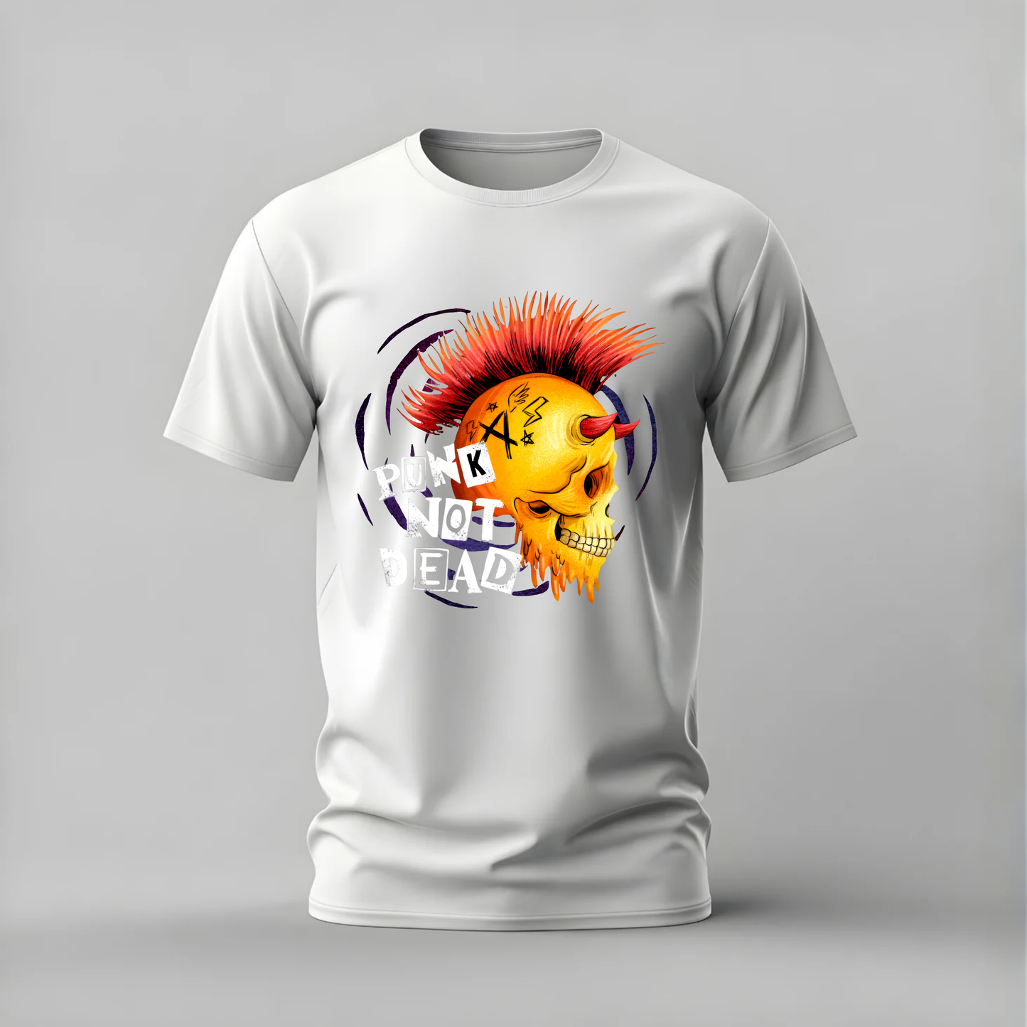 PUNK NOT DEAD Skull Graphic T-Shirt