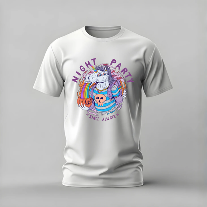 NIGHT PARTY Unicorn Graphic T-Shirt