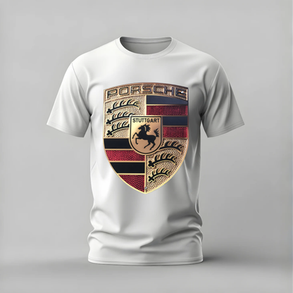 PORSCHE Crest Logo Graphic T-Shirt