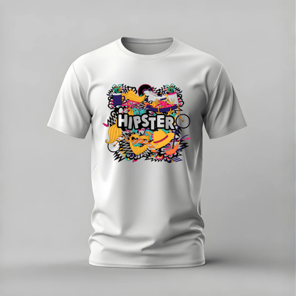 HIPSTER Collage Graphic T-Shirt