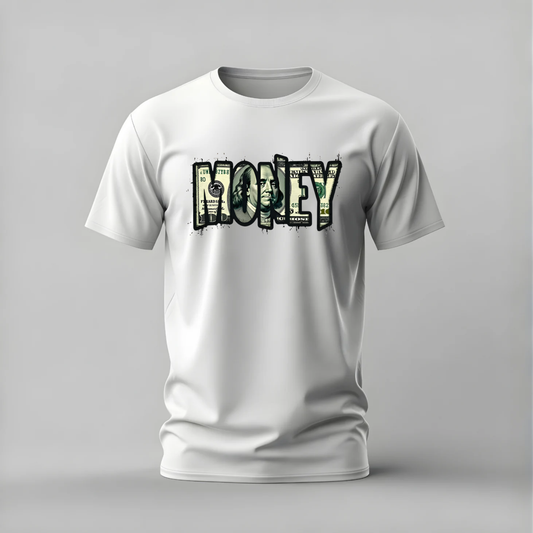 MONEY Dollar Bill Graphic T-Shirt