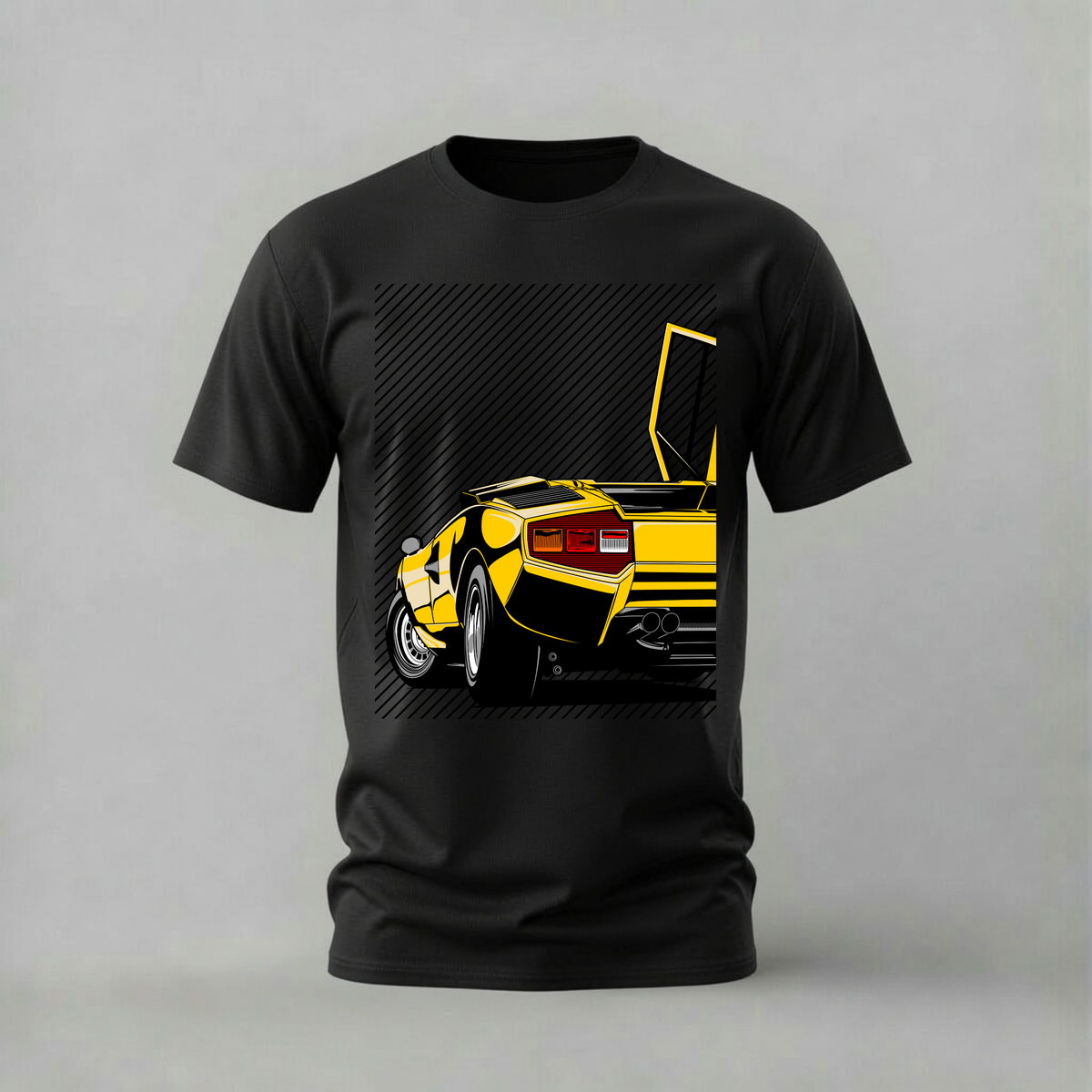 YELLOW LAMBORGHINI COUNTACH Graphic T-Shirt