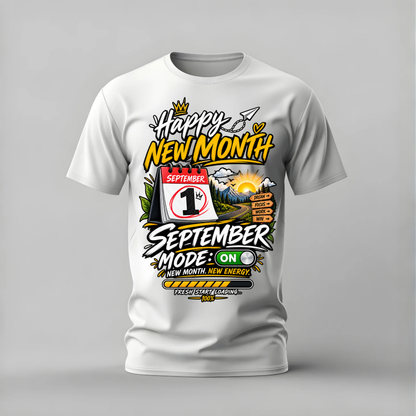 HAPPY NEW MONTH SEPTEMBER Graphic T-Shirt