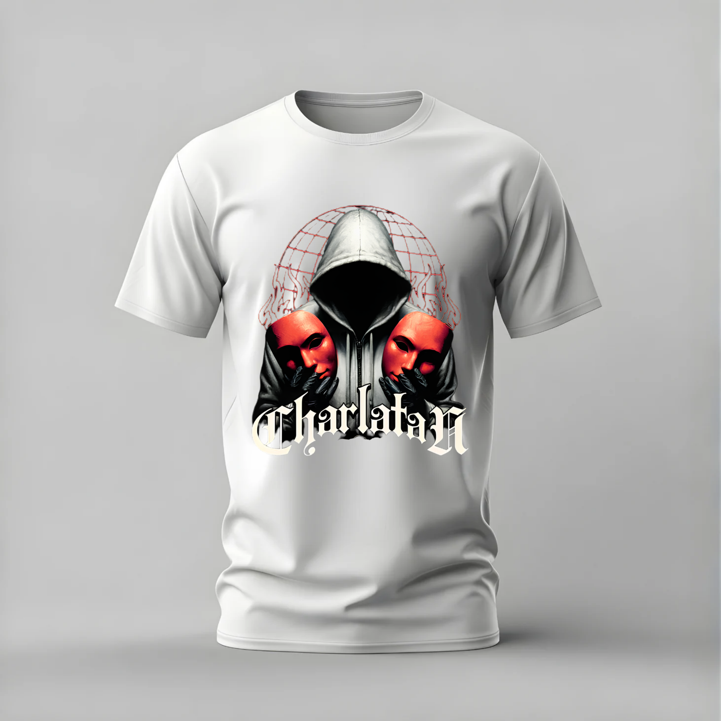 CHARLATAN Masks Graphic T-Shirt