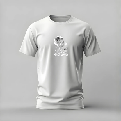 STILL ALIVE Skeleton Graphic T-Shirt