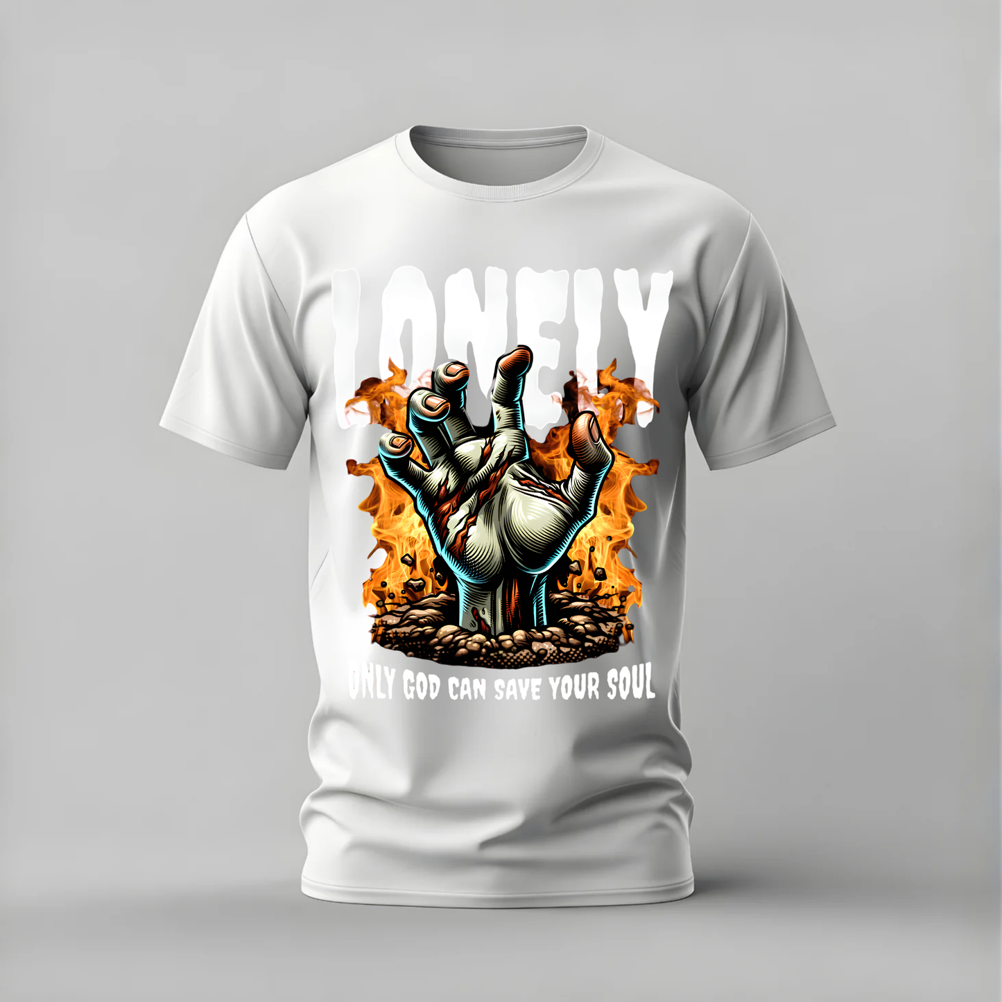 LONELY Zombie Hand Graphic T-Shirt