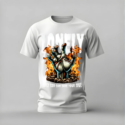 LONELY Zombie Hand Graphic T-Shirt