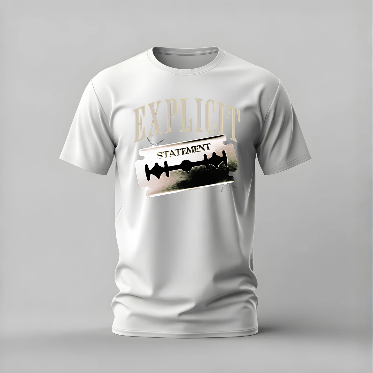 EXPLICIT STATEMENT Razor Graphic T-Shirt
