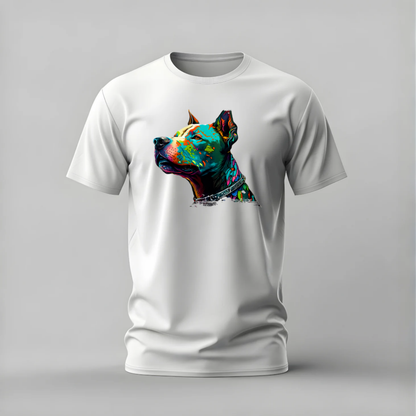 COLORFUL PAINTED DOG Graphic T-Shirt