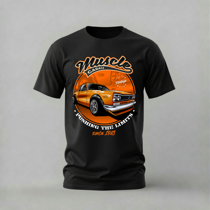 MUSCLE GARAGE SKYLINE Graphic T-Shirt