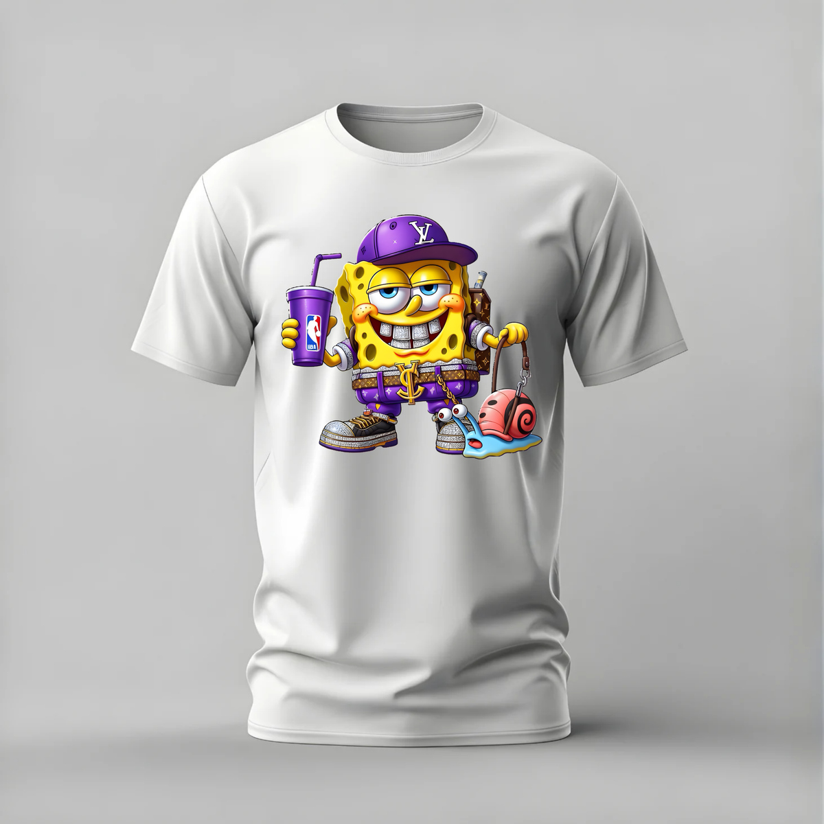 LV SPONGEBOB Graphic T-Shirt