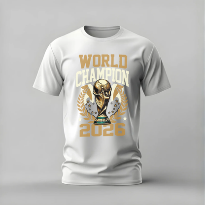 WORLD CHAMPION 2026 Trophy Graphic T-Shirt