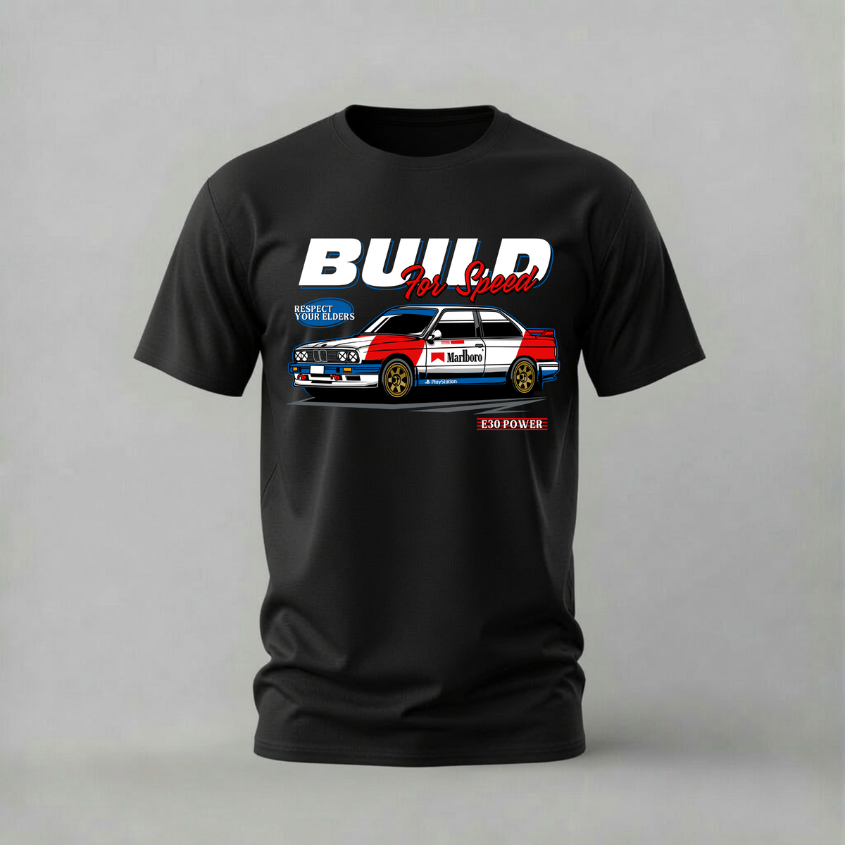 BUILD FOR SPEED E30 Graphic T-Shirt