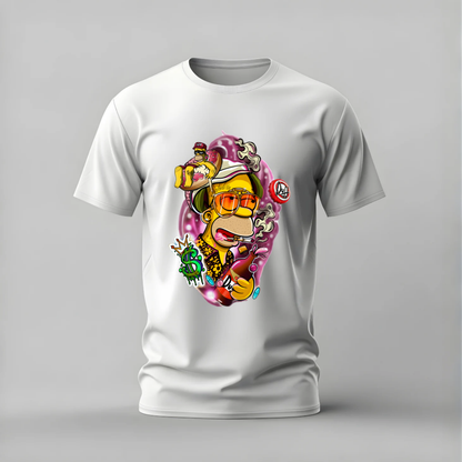 HOMER SIMPSON Duff Graphic T-Shirt