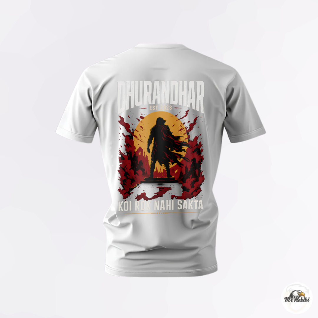 Dhurandhar Koi Rok Nahi Sakta Warrior T-Shirt