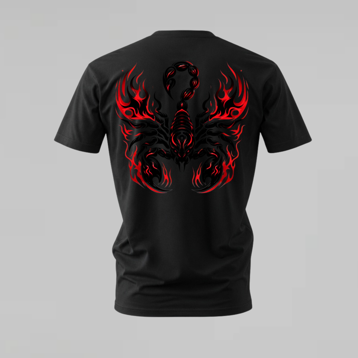 RED TRIBAL SCORPION Graphic T-Shirt