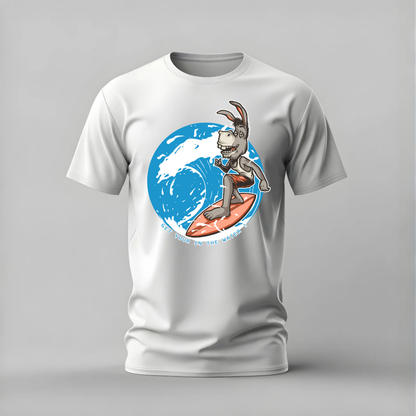 SURFING DONKEY Graphic T-Shirt