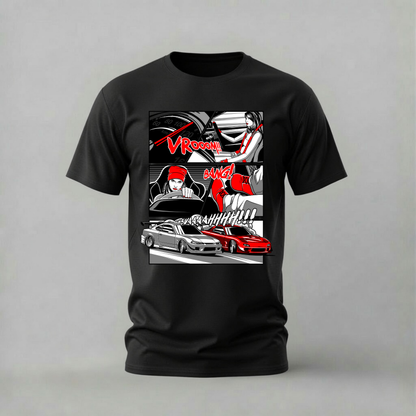 VROOM BANG Comic Graphic T-Shirt