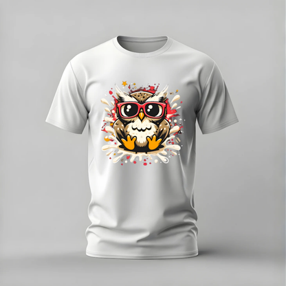 COOL OWL Sunglasses Graphic T-Shirt