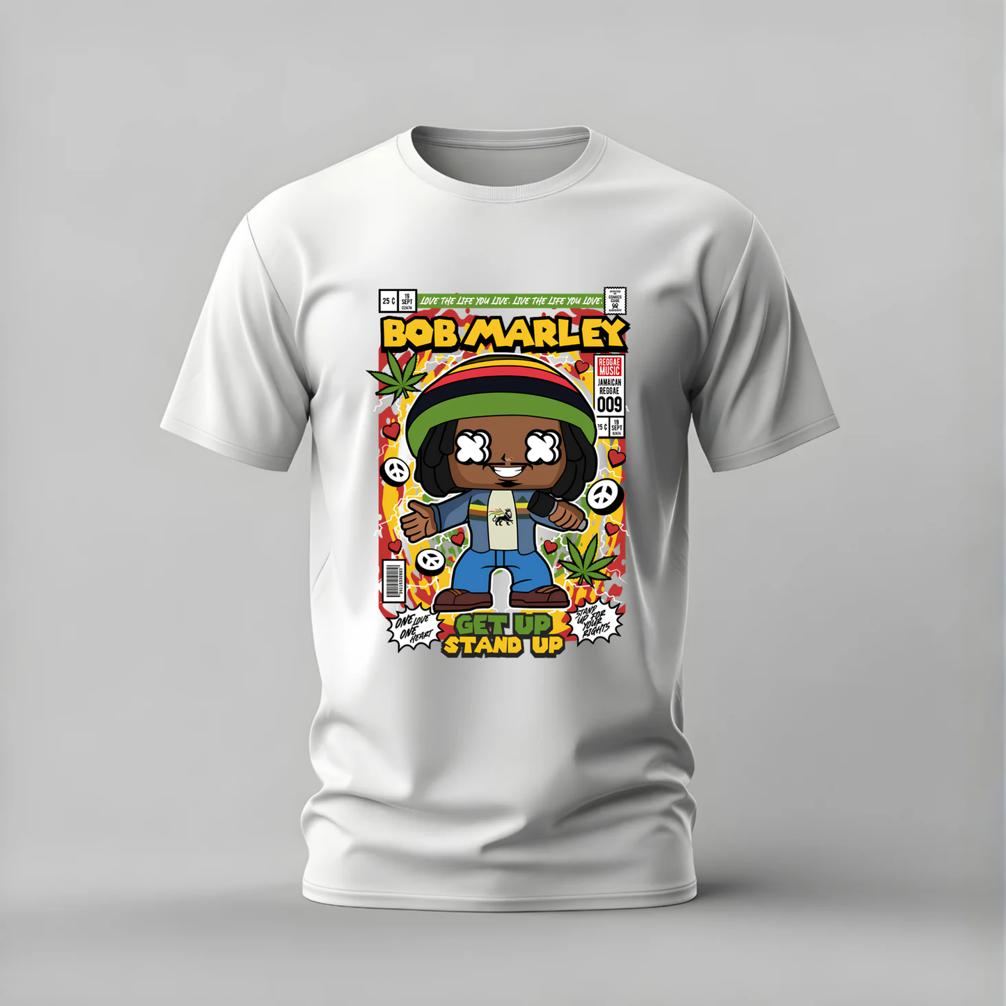 BOB MARLEY Get Up Stand Up Graphic T-Shirt