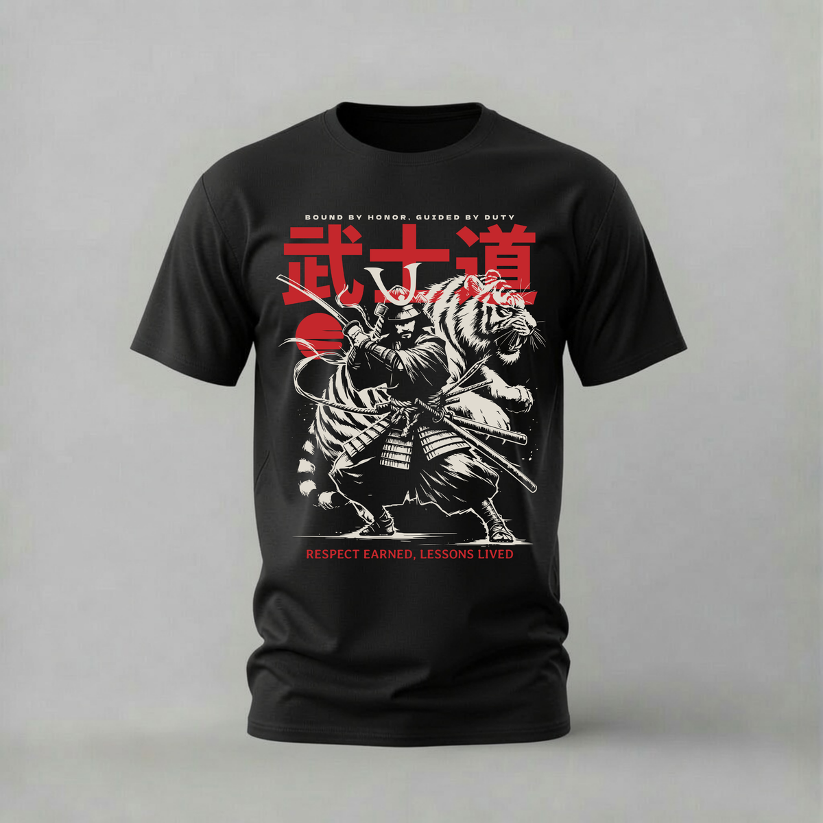 BUSHIDO SAMURAI TIGER Graphic T-Shirt