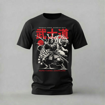 BUSHIDO SAMURAI TIGER Graphic T-Shirt