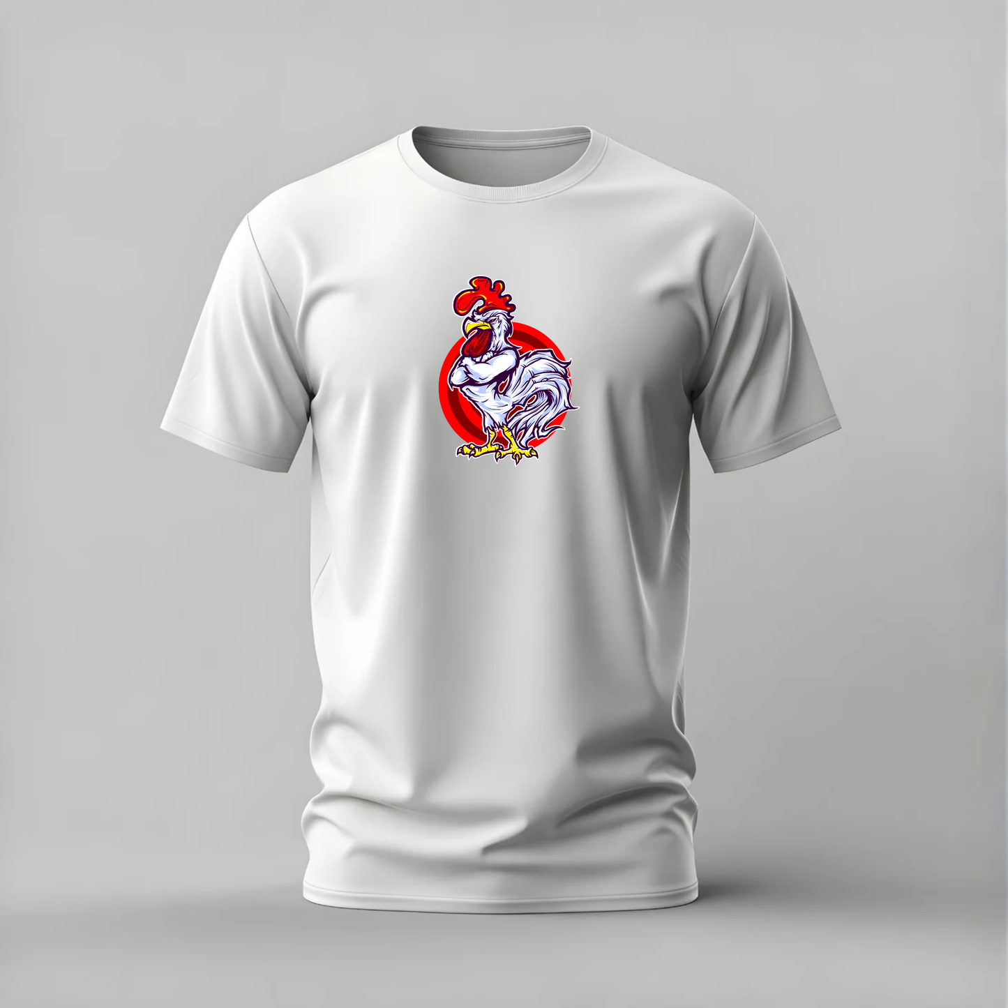 MUSCULAR ROOSTER Graphic T-Shirt