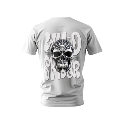 Spider Web Skull Gothic Streetwear T-Shirt