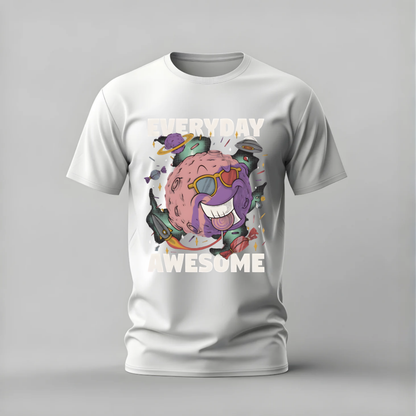 EVERYDAY AWESOME Planet Graphic T-Shirt