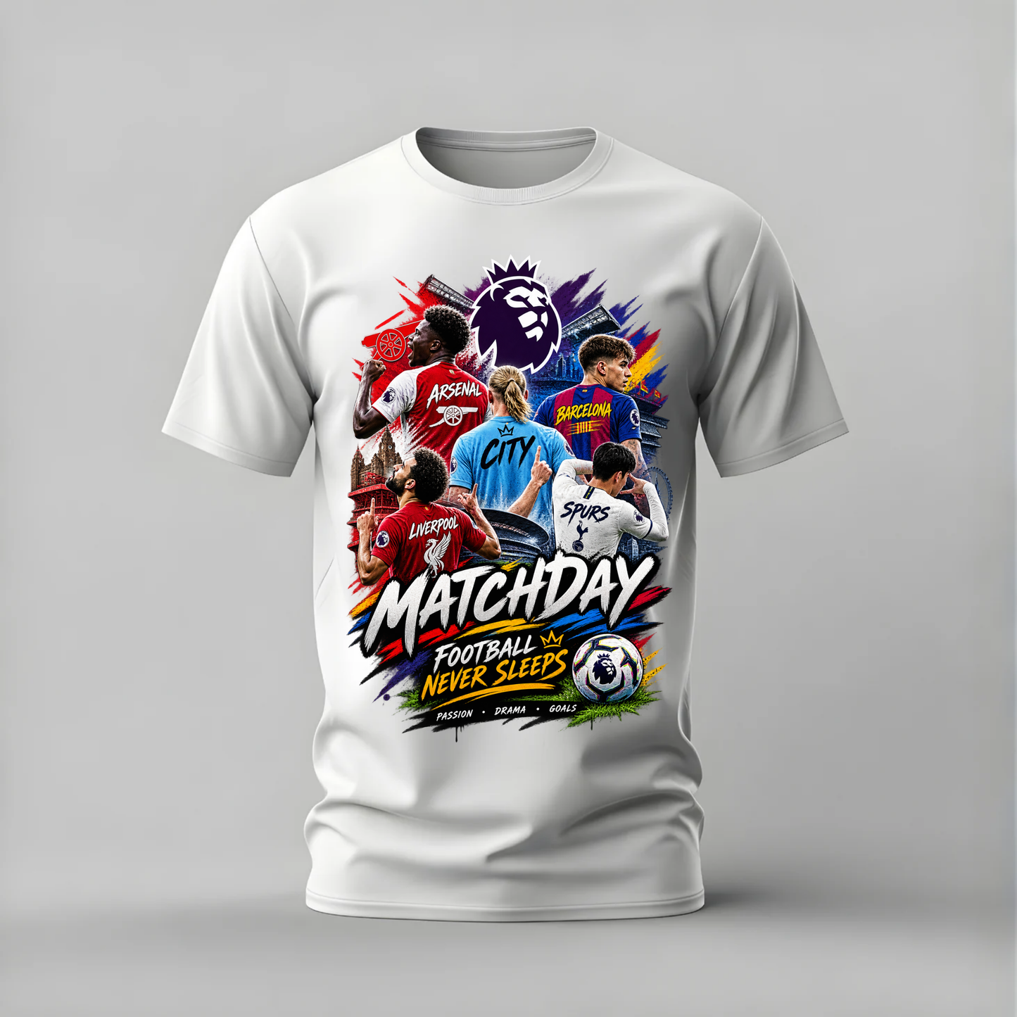 MATCHDAY FOOTBALL NEVER SLEEPS Graphic T-Shirt
