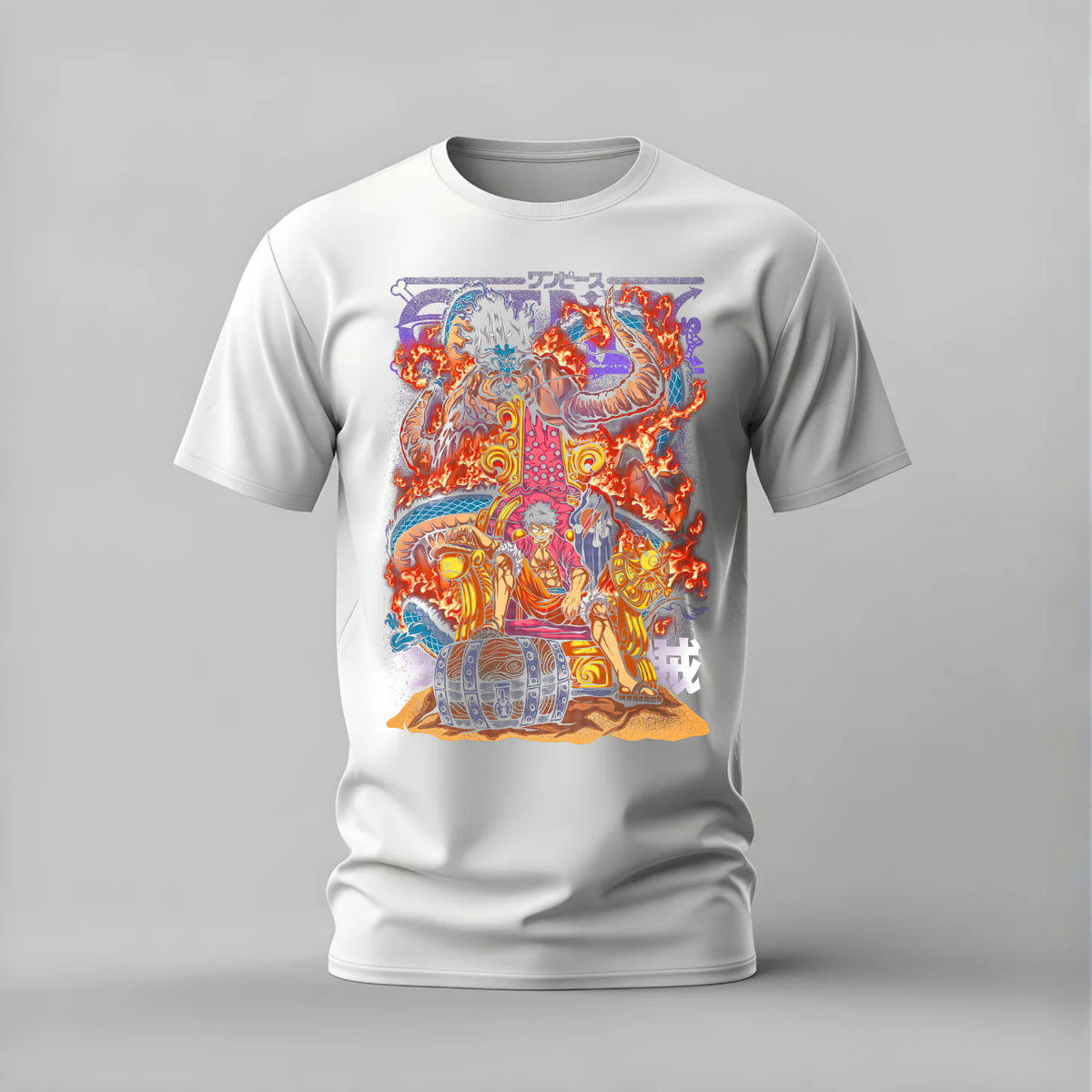 LUFFY KAIDO THRONE Graphic T-Shirt