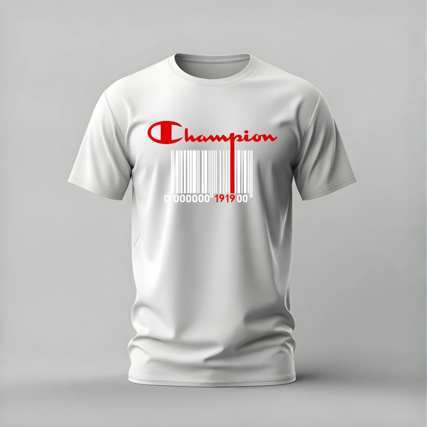 CHAMPION Barcode Logo Graphic T-Shirt