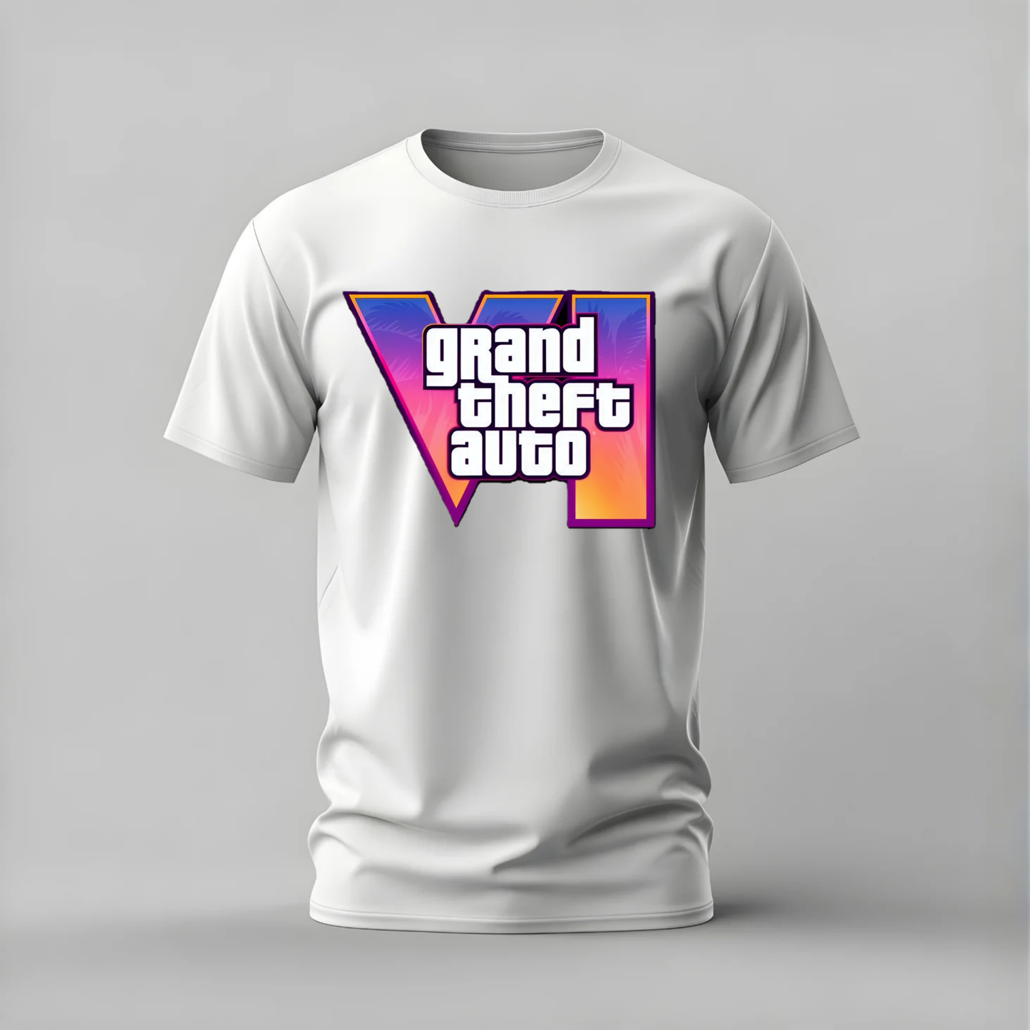 GRAND THEFT AUTO VI Logo Graphic T-Shirt
