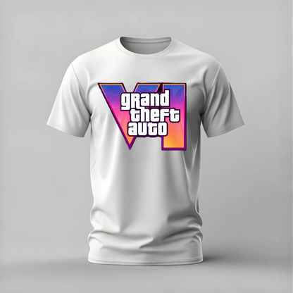 GRAND THEFT AUTO VI Logo Graphic T-Shirt