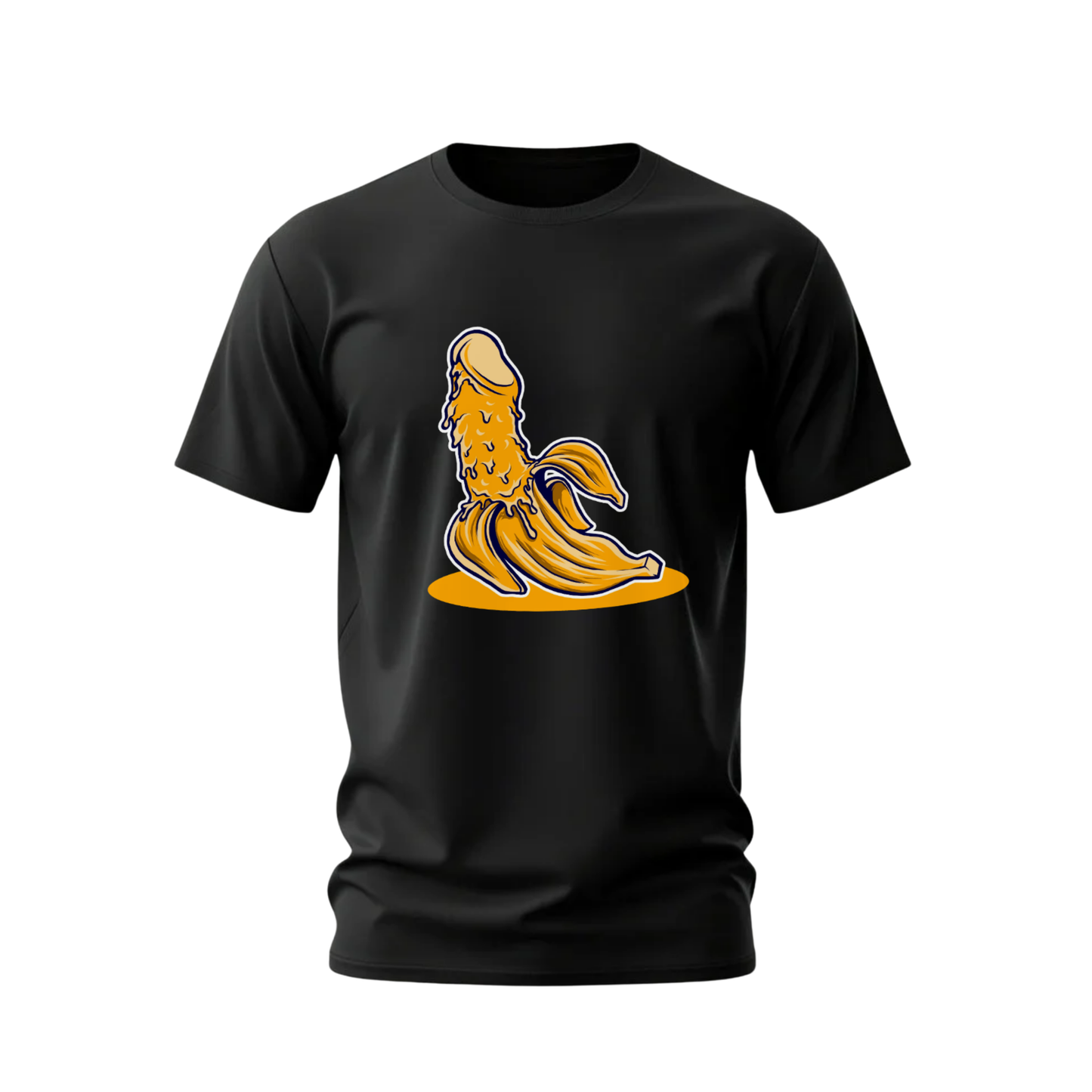 PEELED BANANA Phallic Graphic T-Shirt