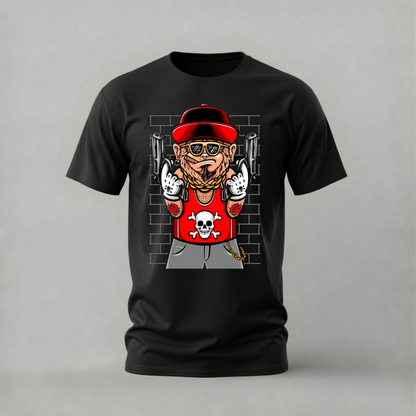 GANGSTER MONKEY Graphic T-Shirt