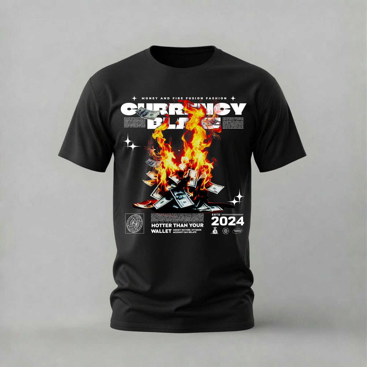 CURRENCY BLAZE Graphic T-Shirt