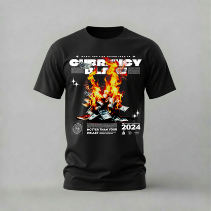 CURRENCY BLAZE Graphic T-Shirt