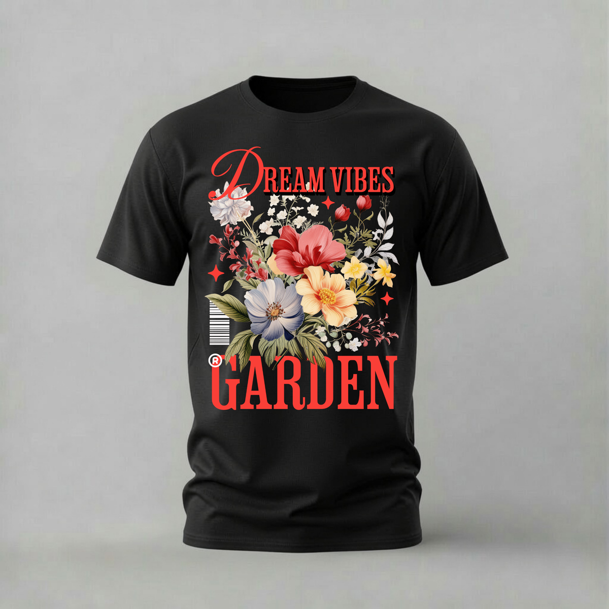 DREAM VIBES GARDEN Graphic T-Shirt