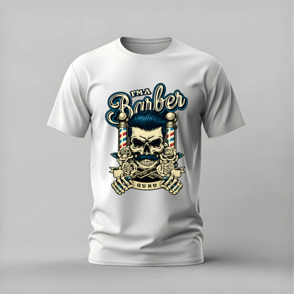 FMA BARBER Guru Skull Graphic T-Shirt