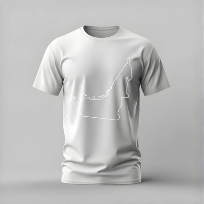 UAE Map Outline Graphic T-Shirt