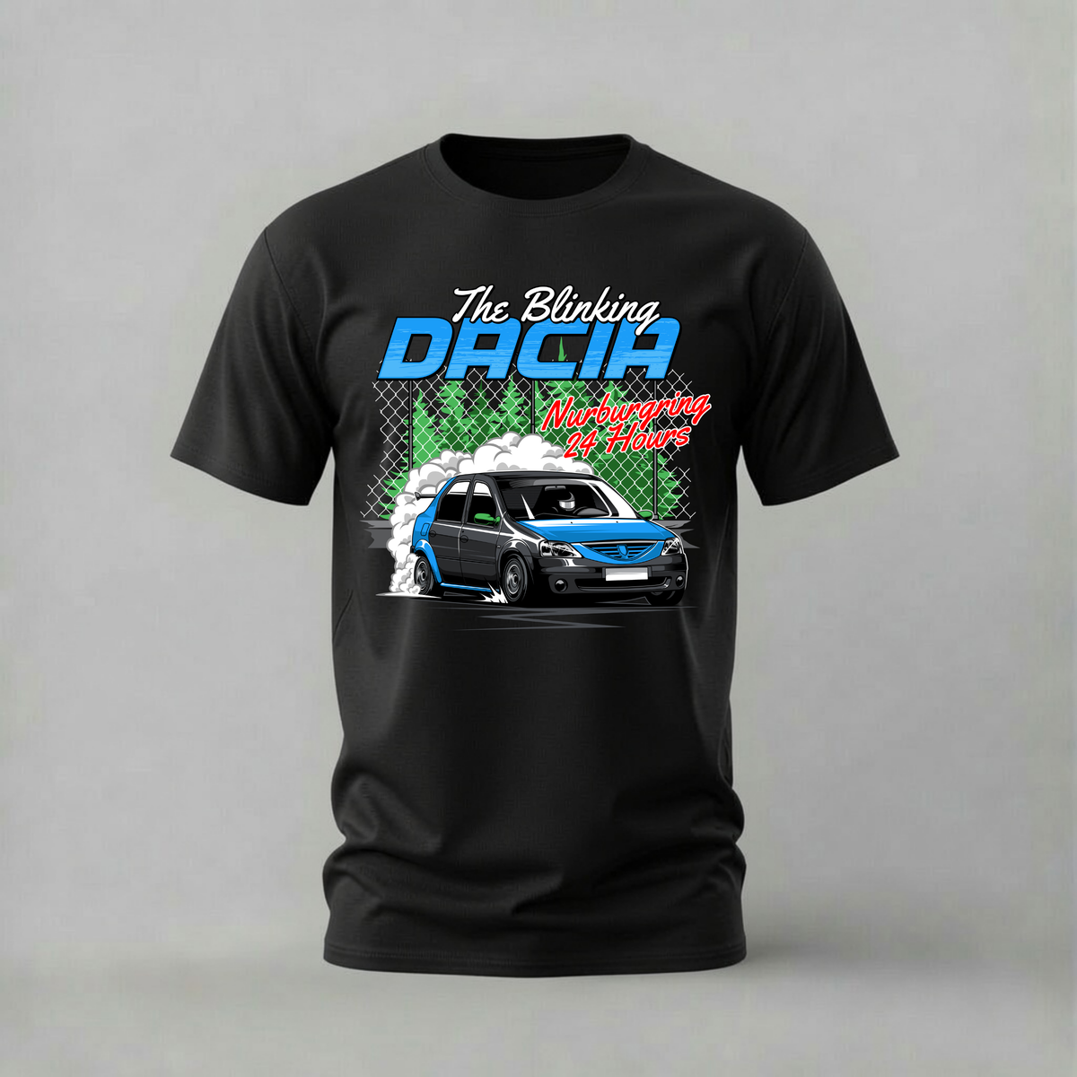 THE BLINKING DACIA Graphic T-Shirt