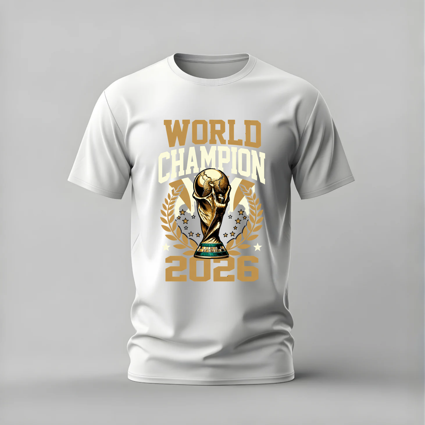 WORLD CHAMPION 2026 Trophy Graphic T-Shirt